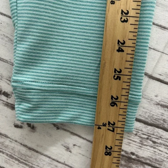 Southern Tide 1/4 Zip Men XL Mint Green Striped Performance Pullover Lightweight - Picture 7 of 11
